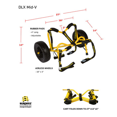 DLX Mid-V Cart dimensions