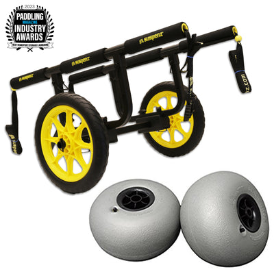 Catch-All cart with airless wheels and beach wheels