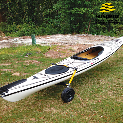 A Kayak resting in the Large End Cart