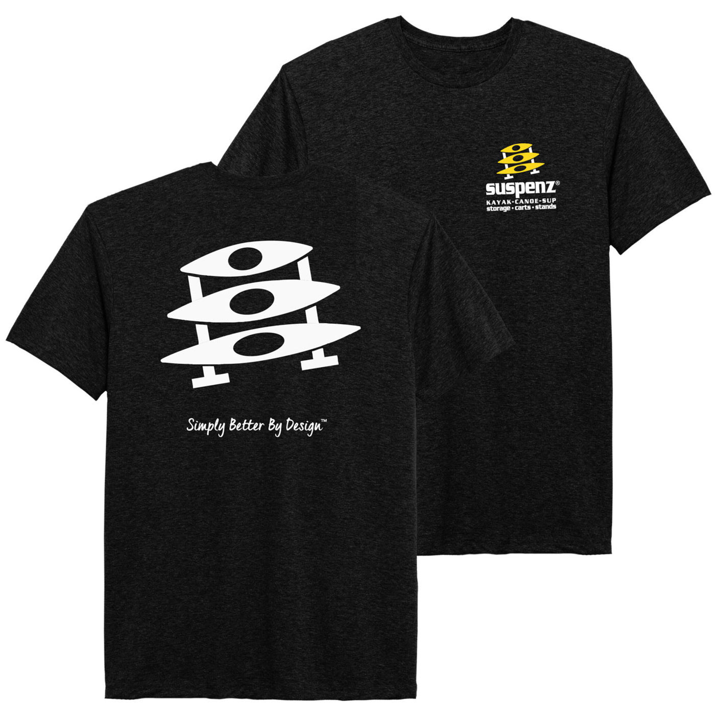 Suspenz 60/40 Blend T-Shirt - Black Heather