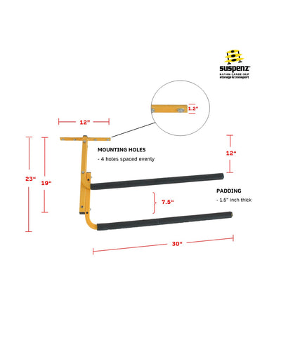 Ceiling Rack dimensions