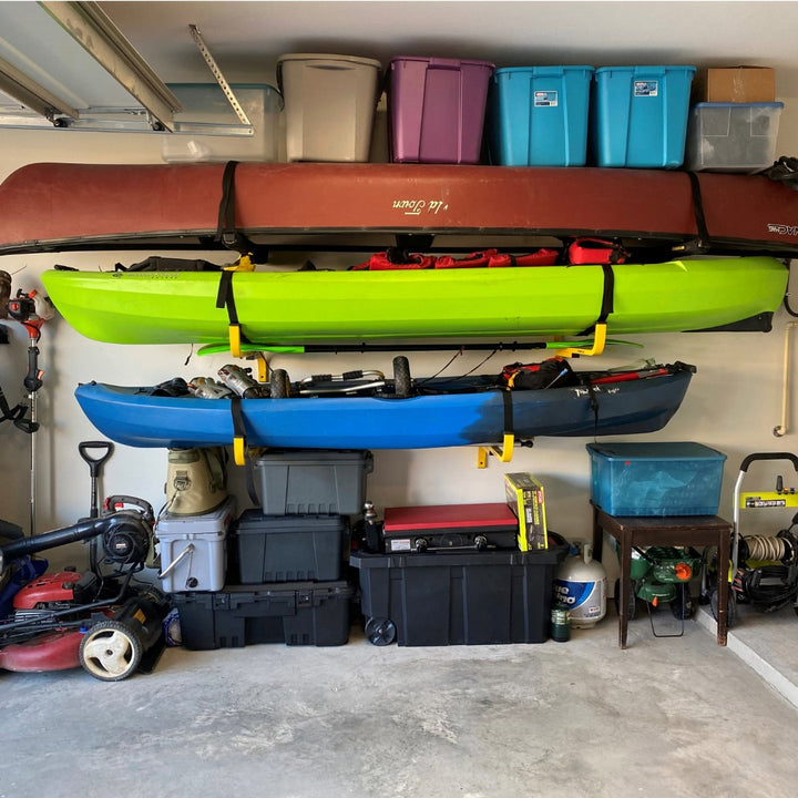 Kayak, Canoe, and Surfboard Storage Rack | Universal FLAT Rack