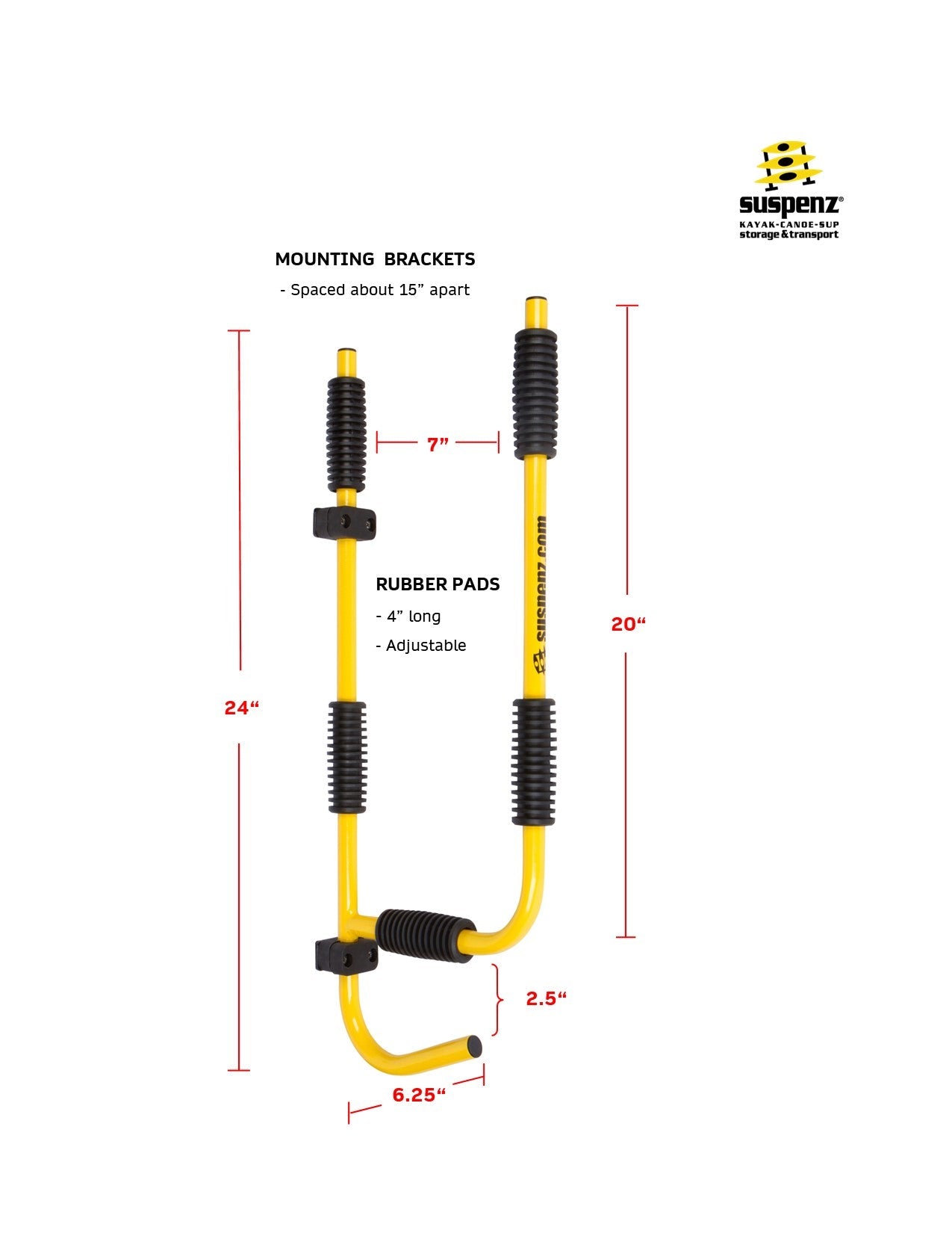 SUP Folding Rack dimensions