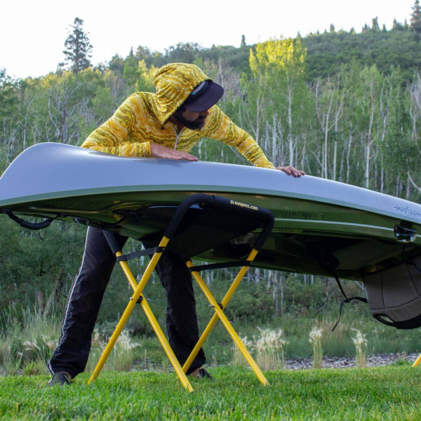 Paddle Board Rack SUSPENZ 22-1819 Folding Kayak Stand Canoes Sups