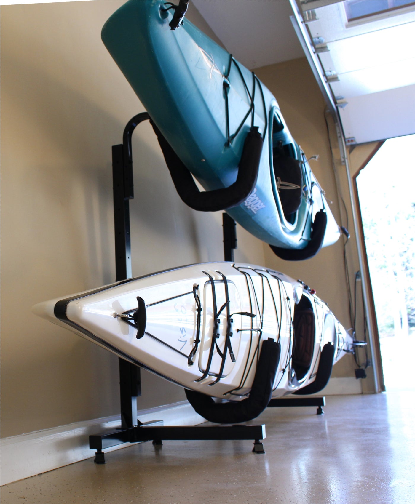 Kayak/Paddleboard Storage Wall Racks | TieYak® Z-Rack - Suspenz