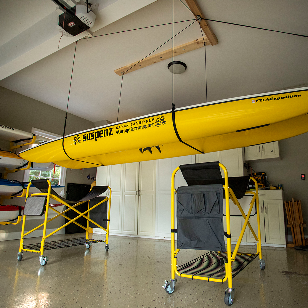 Ceiling Rope Hoist for Kayak, Canoe, SUP Ceiling Hoist Suspenz