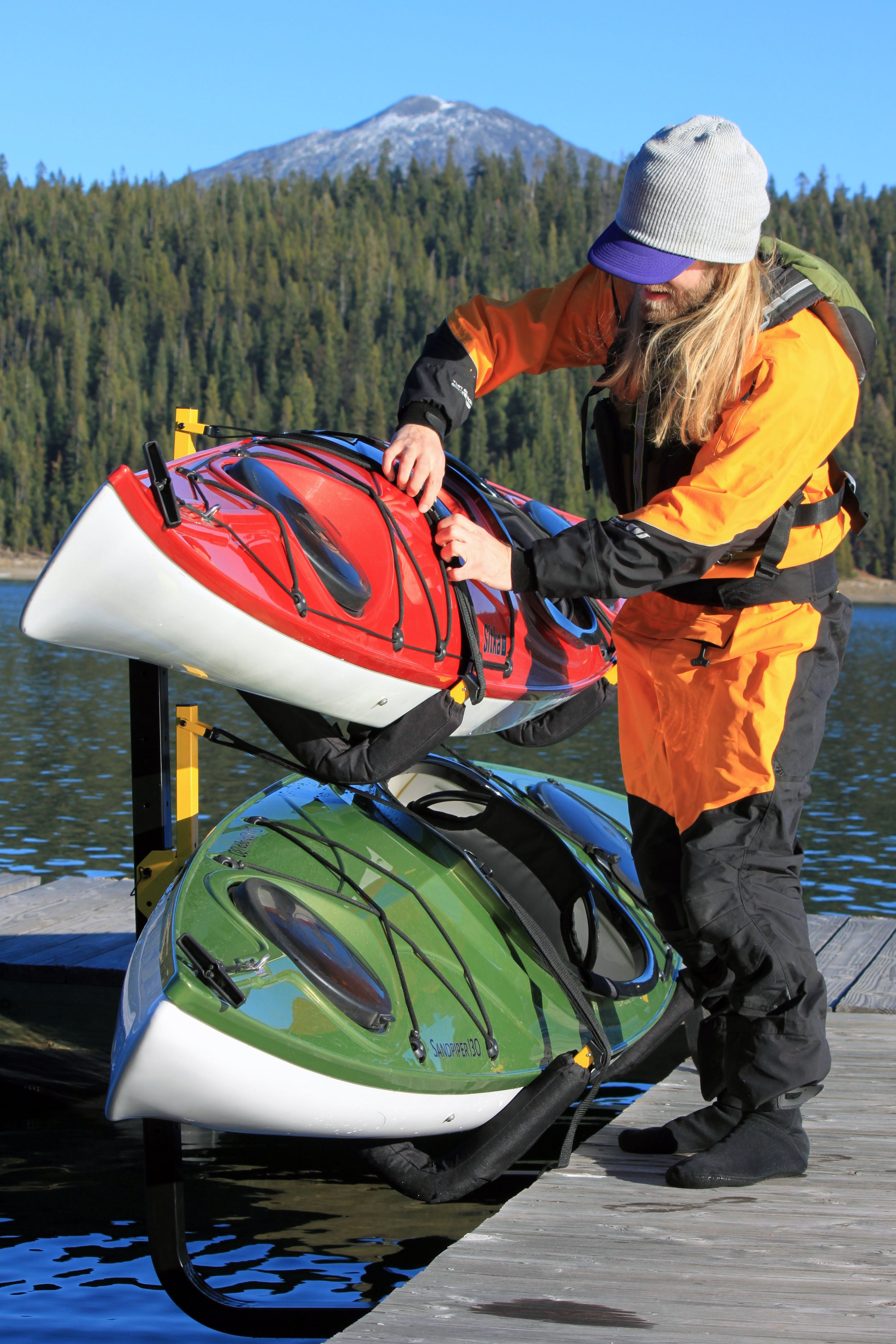 Kayak storage rack online with roof