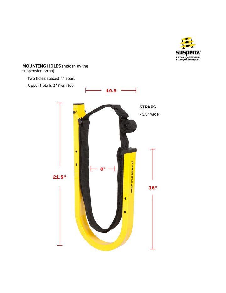 Stand-Up Paddleboard Wall Storage SUP Rack Deal Suspenz