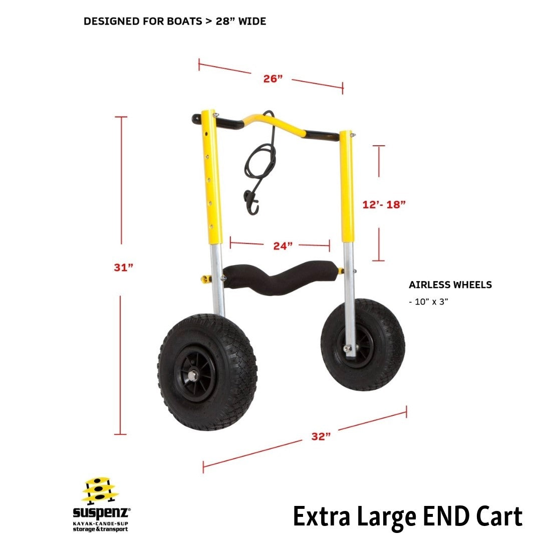 Kayak and Canoe END Cart | END Airless Transportation Cart