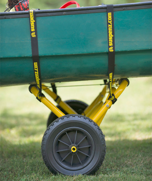 A canoe on a dlx cart