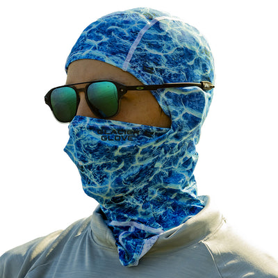 Sun Fishing Hood (Blue Camo)