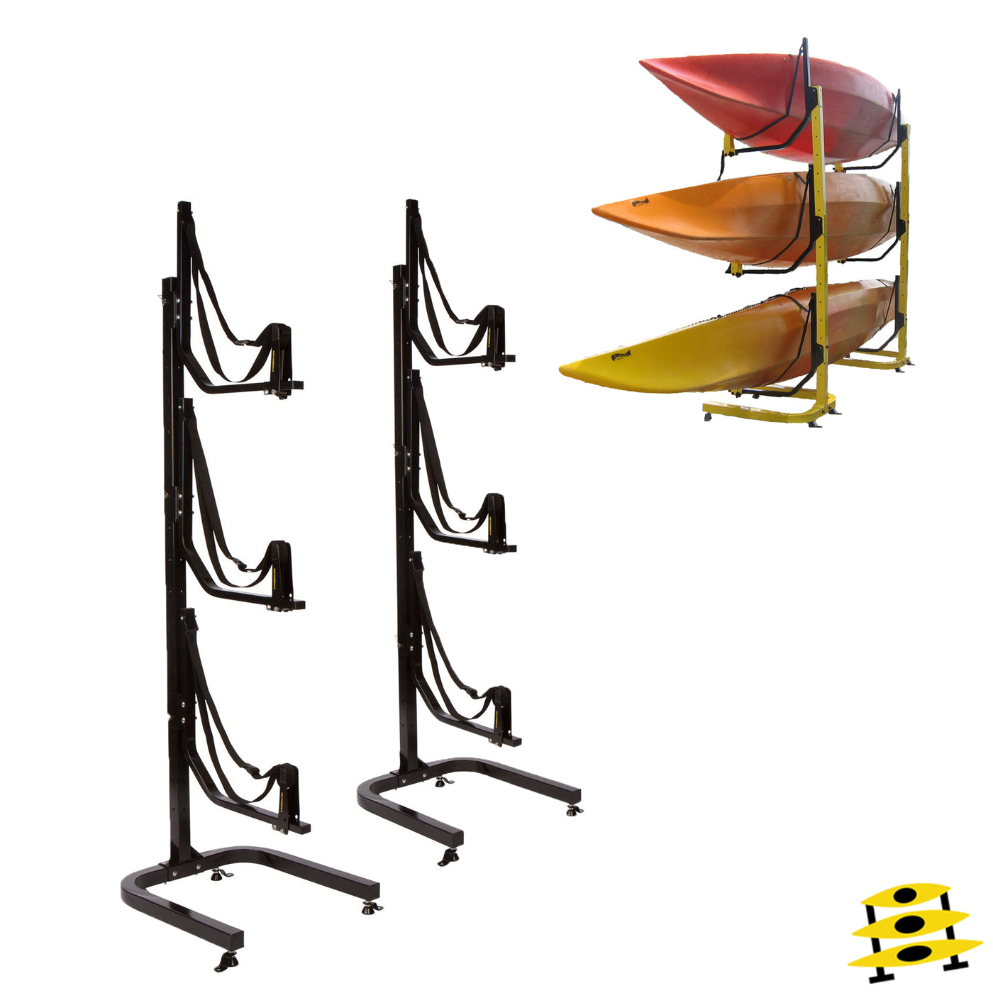 2pcs Indoor Kayak Storage Hooks Canoe Storage Rack Boat Paddleboard Bracket