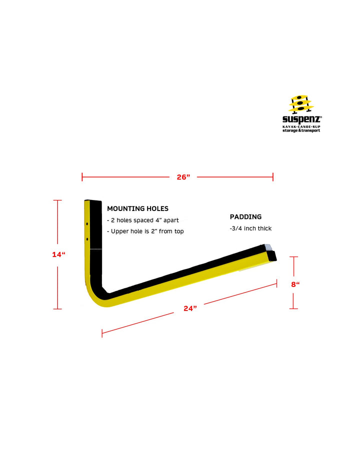 SUP and Surfboard Wall Storage | Board Rack - Suspenz