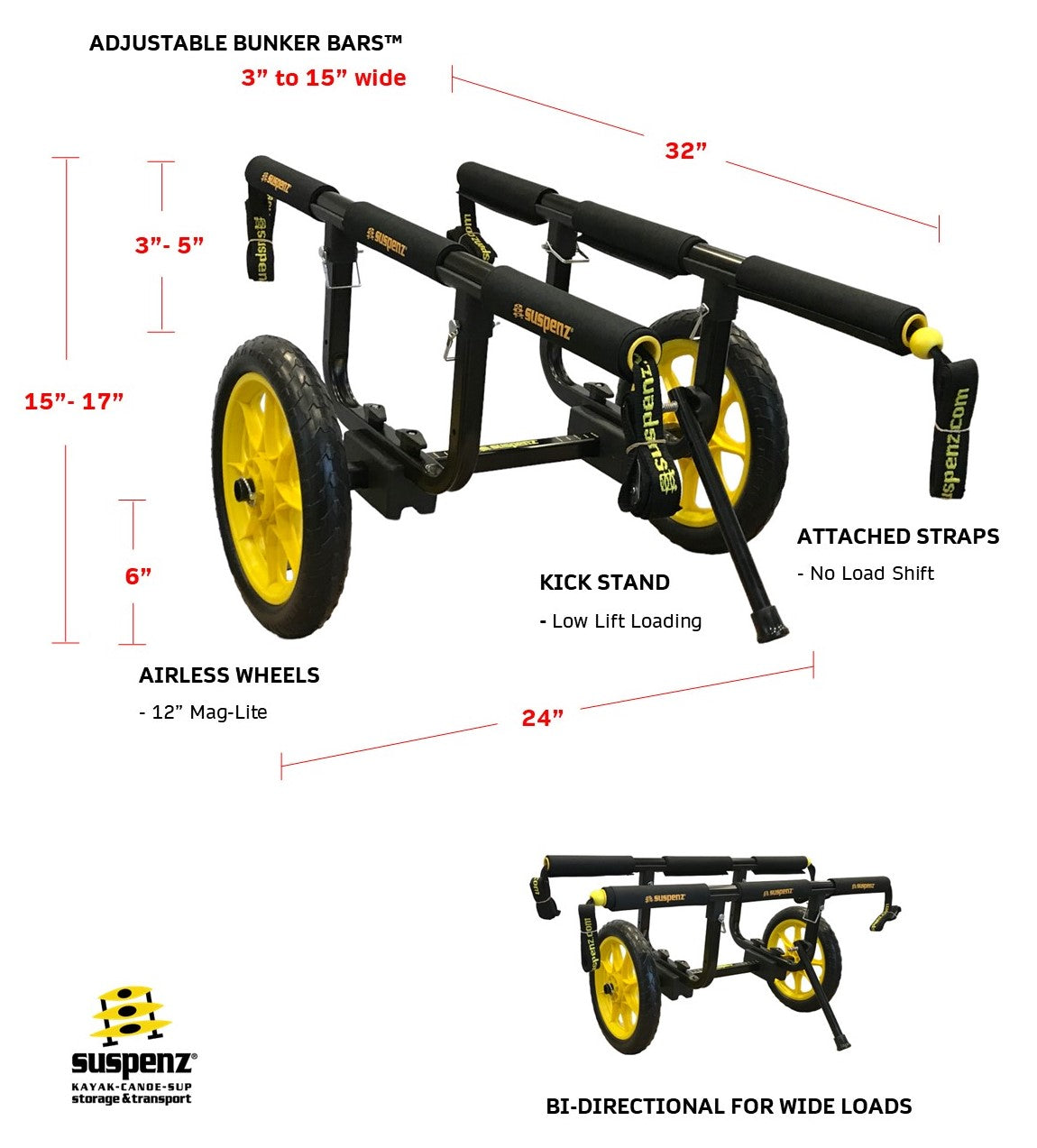 Suspenz Catch-All Cart  Assembly & Use for Airless/Beach Wheel