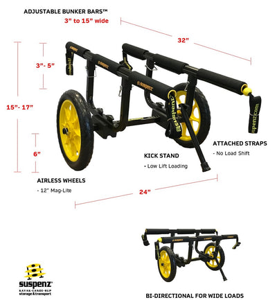 Catch-All Universal Airless Cart dimensions