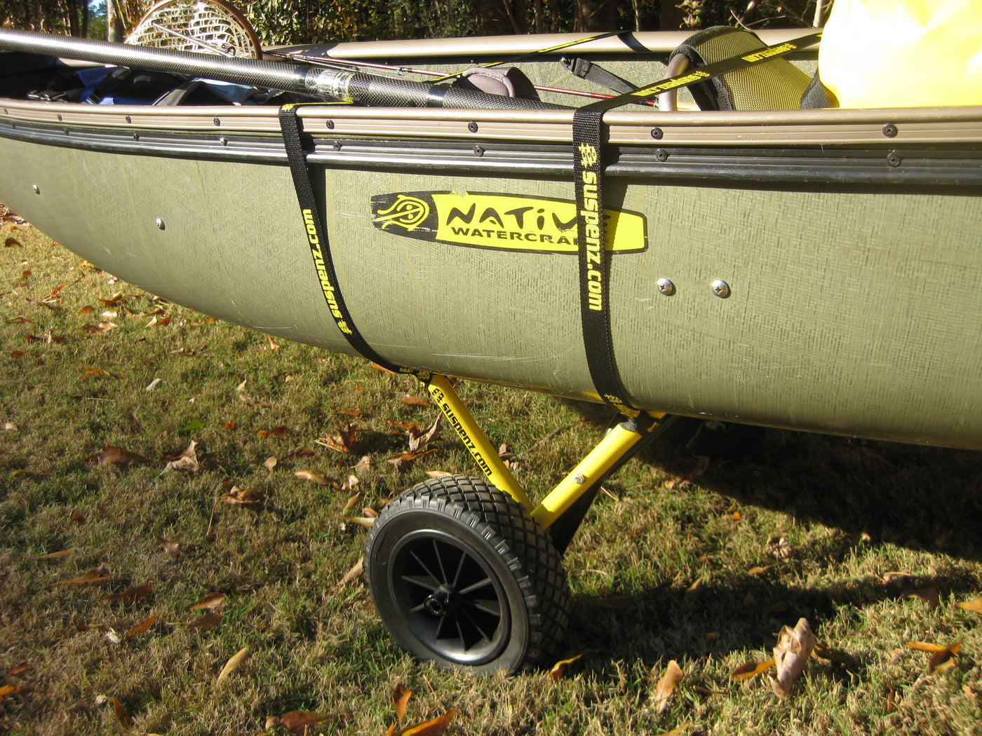 無料配達 Fishing Suspenz Kayak Canoe Transport Trailer， DLX Kayak