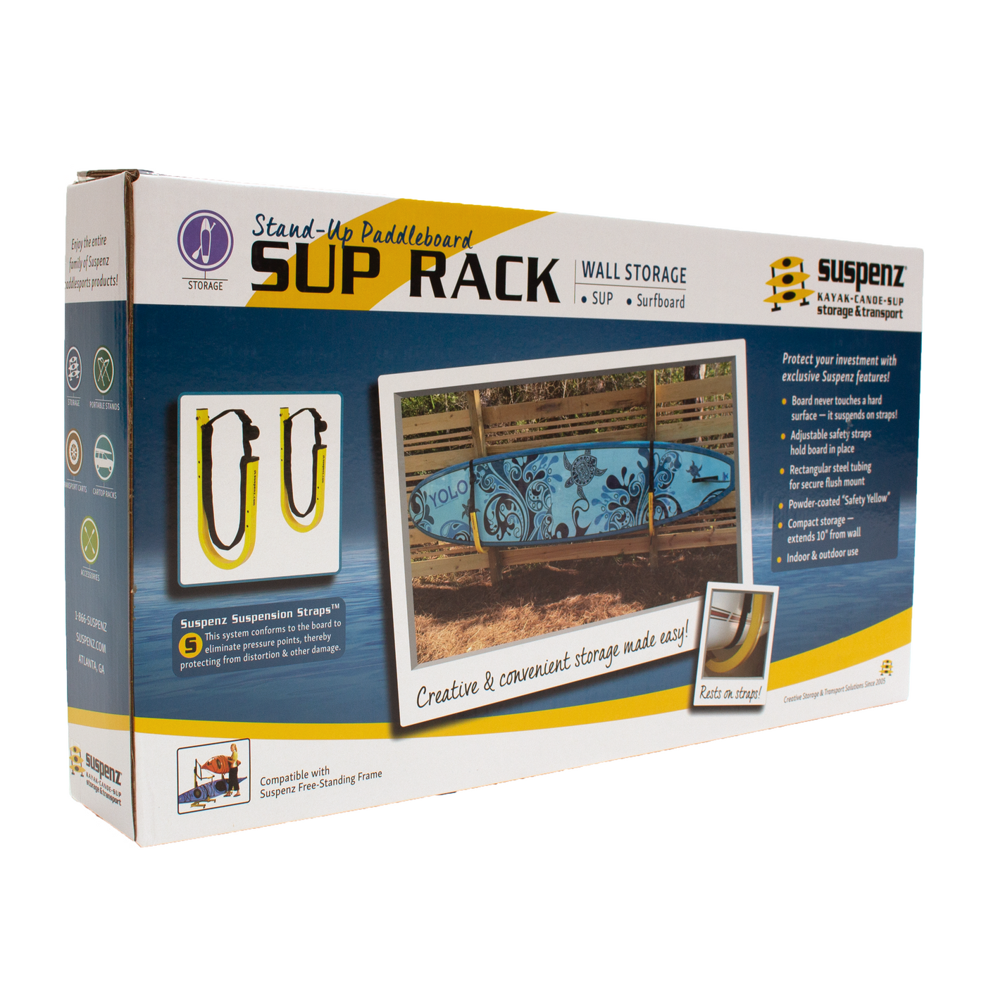 Stand-Up Paddleboard Wall Storage | SUP Rack - Suspenz