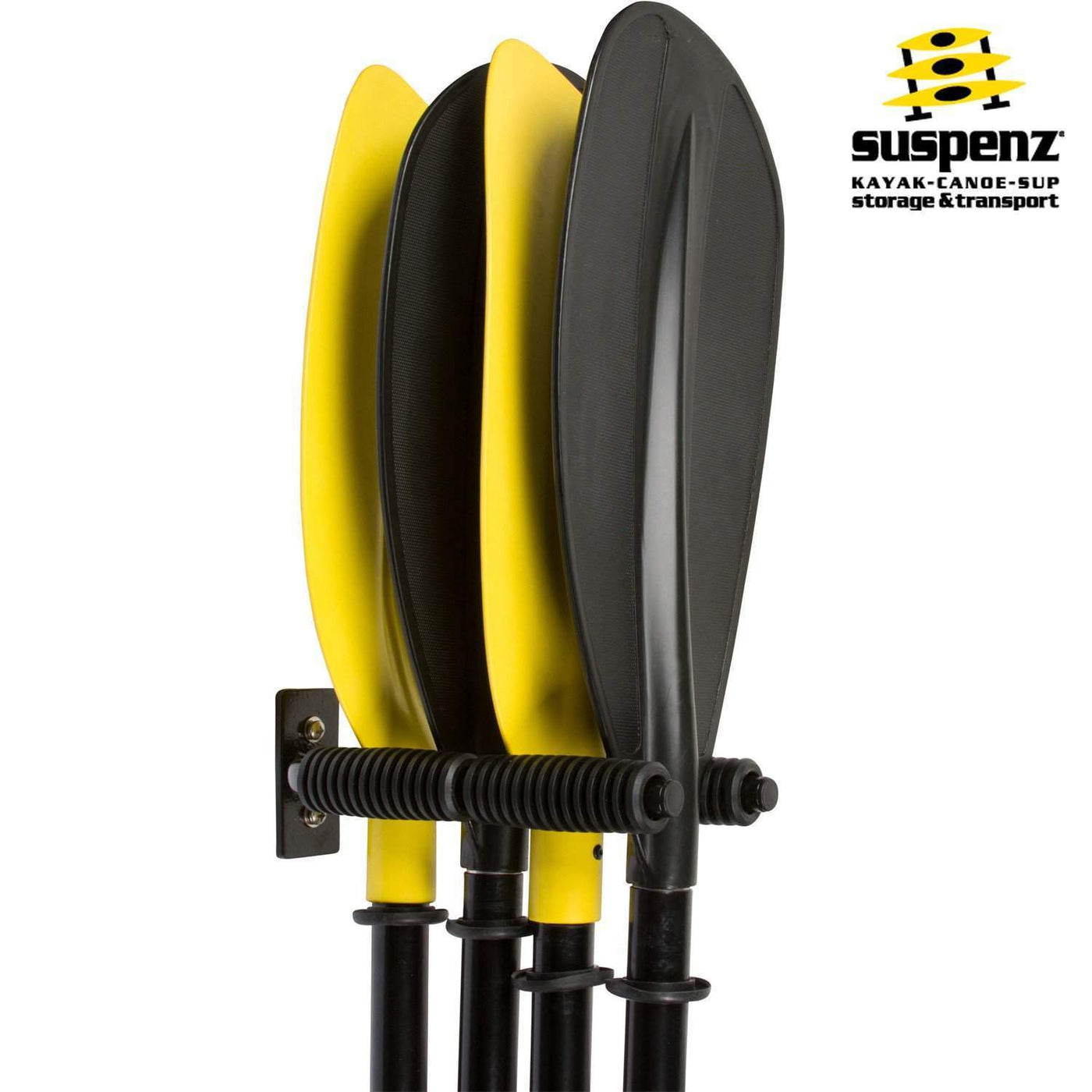 Suspenz | Paddle Rack Storage for Kayak Canoe SUP - 2 Paddle Rack - Suspenz