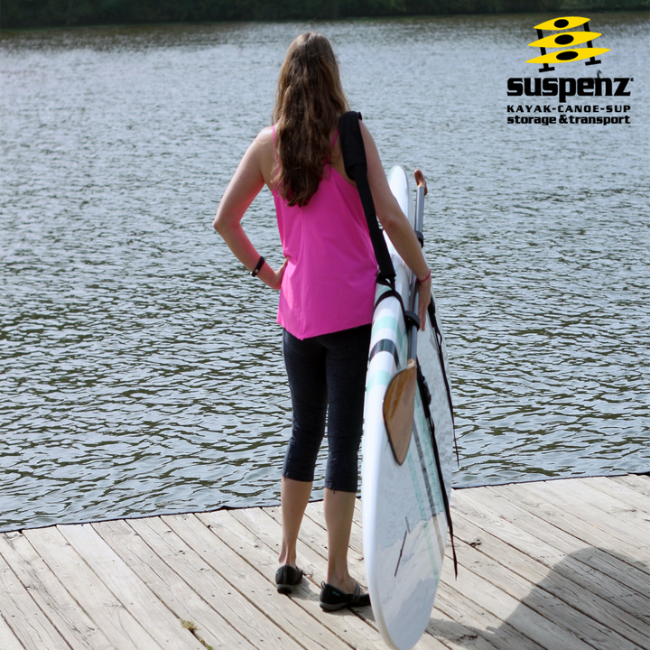 AQUBONA SUP Carry Strap – Padded Shoulder Sling For Paddleboards, Kayaks & Surfboards - View #2